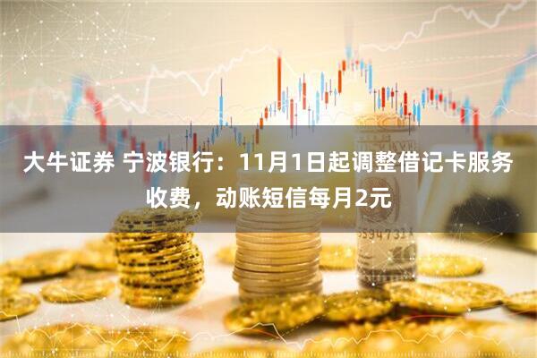 大牛证券 宁波银行：11月1日起调整借记卡服务收费，动账短信每月2元