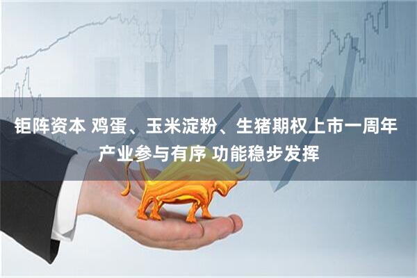 钜阵资本 鸡蛋、玉米淀粉、生猪期权上市一周年 产业参与有序 功能稳步发挥