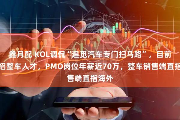 鑫月配 KOL调侃“追觅汽车专门扫马路”，目前高薪招整车人才，PMO岗位年薪近70万，整车销售端直指海外
