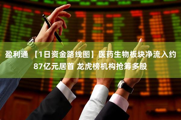 盈利通 【1日资金路线图】医药生物板块净流入约87亿元居首 龙虎榜机构抢筹多股