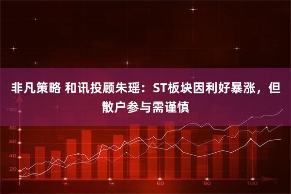 非凡策略 和讯投顾朱瑶：ST板块因利好暴涨，但散户参与需谨慎